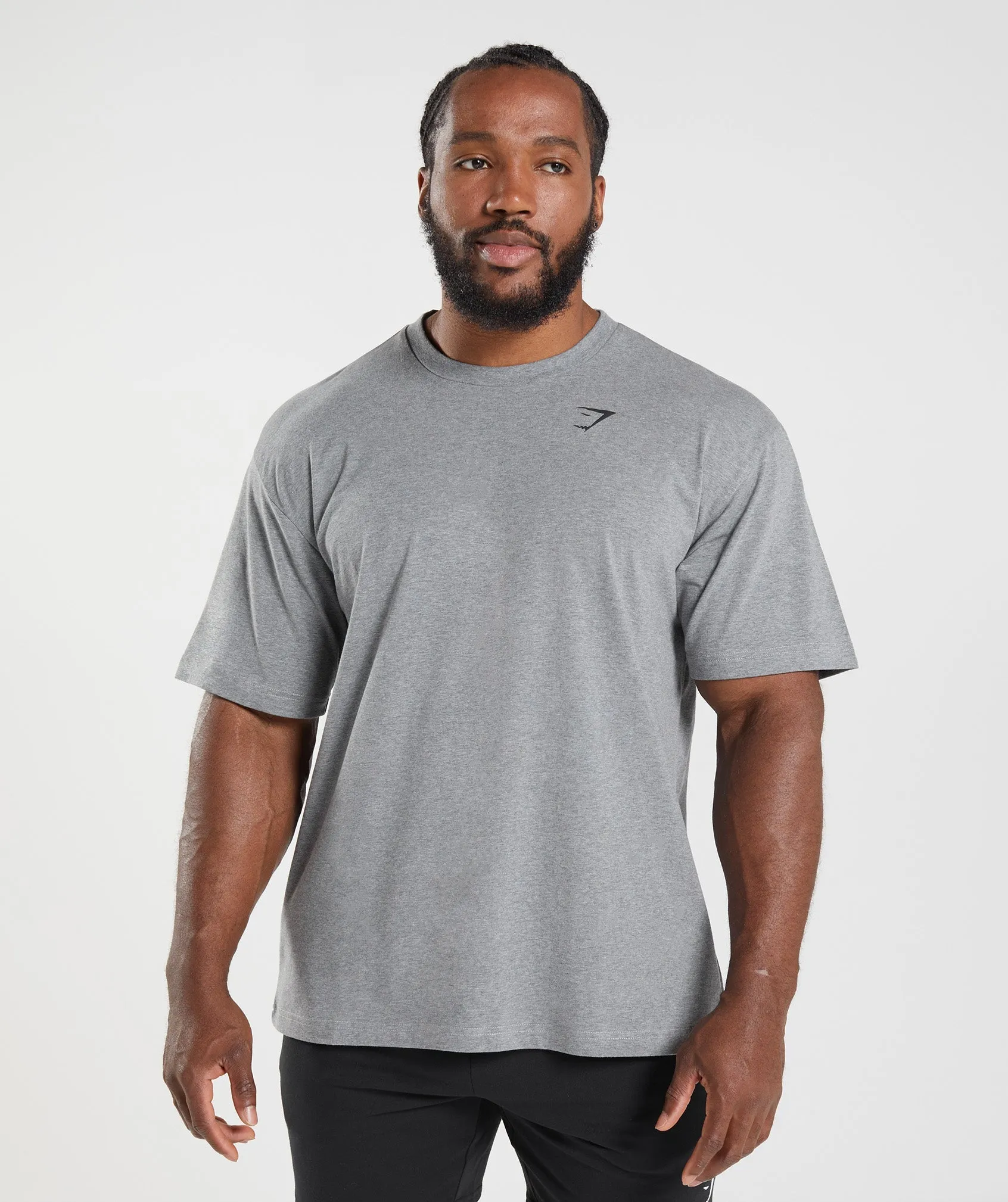 Gymshark Essential Oversized T-Shirt - Charcoal Marl sold by Gymshark