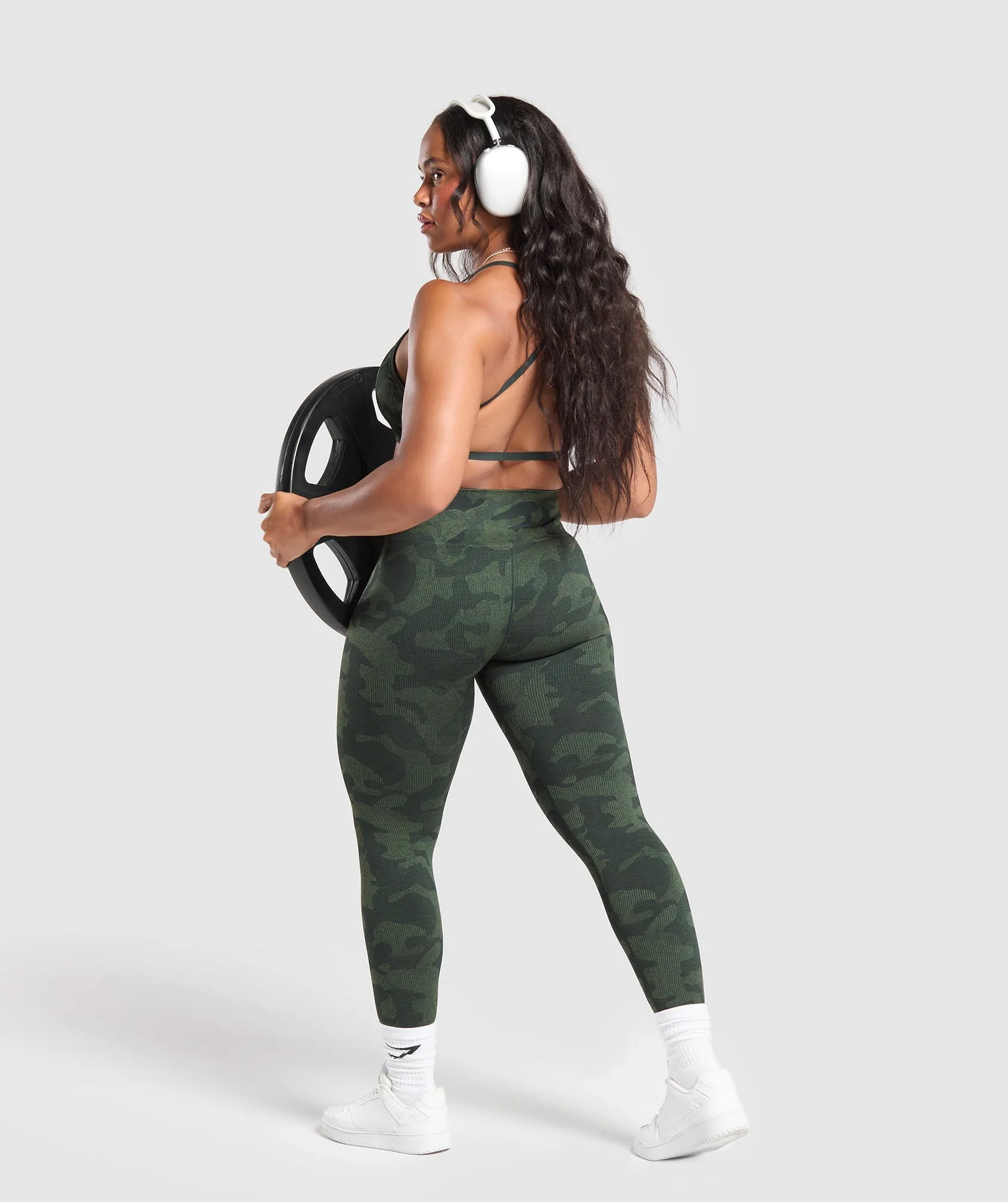 Gymshark Adapt Camo Seamless Leggings - Victory Green/ Force Green sold by Gymshark product image thumbnail 4