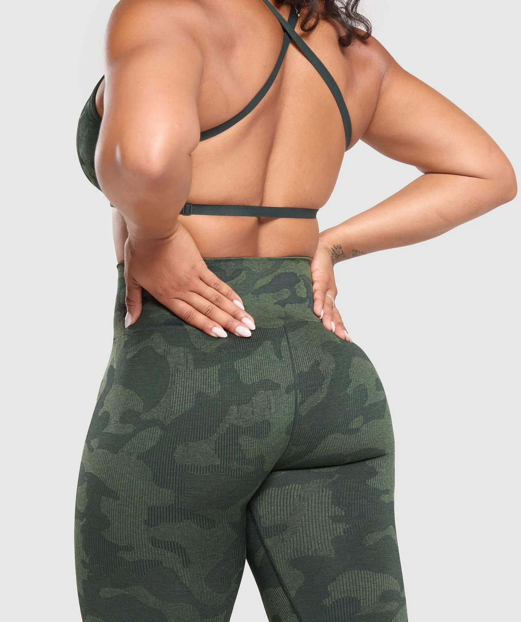 Gymshark Adapt Camo Seamless Leggings - Victory Green/ Force Green sold by Gymshark product image thumbnail 5