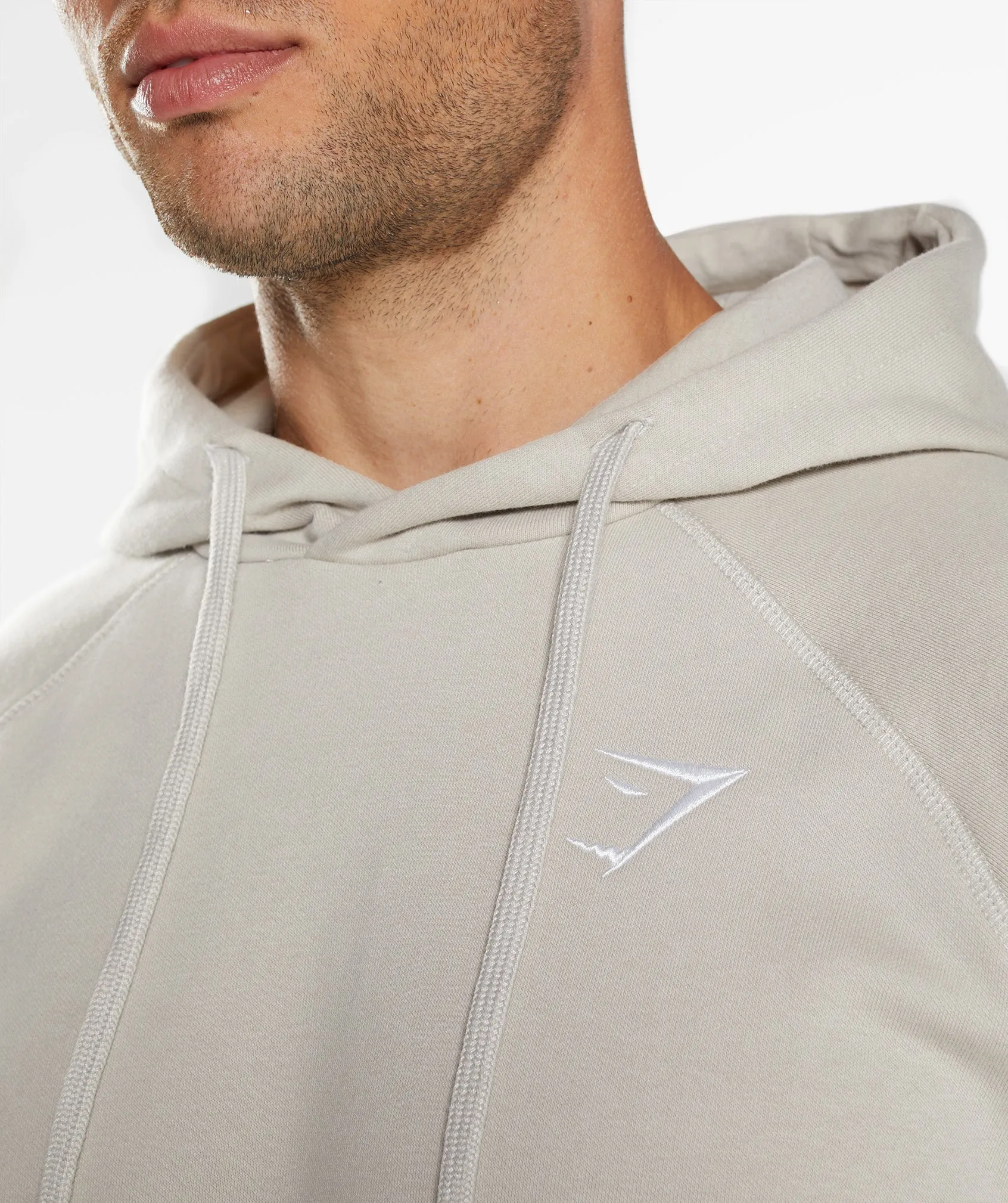 Gymshark Crest Hoodie - Pebble Grey sold by Gymshark product image thumbnail 3