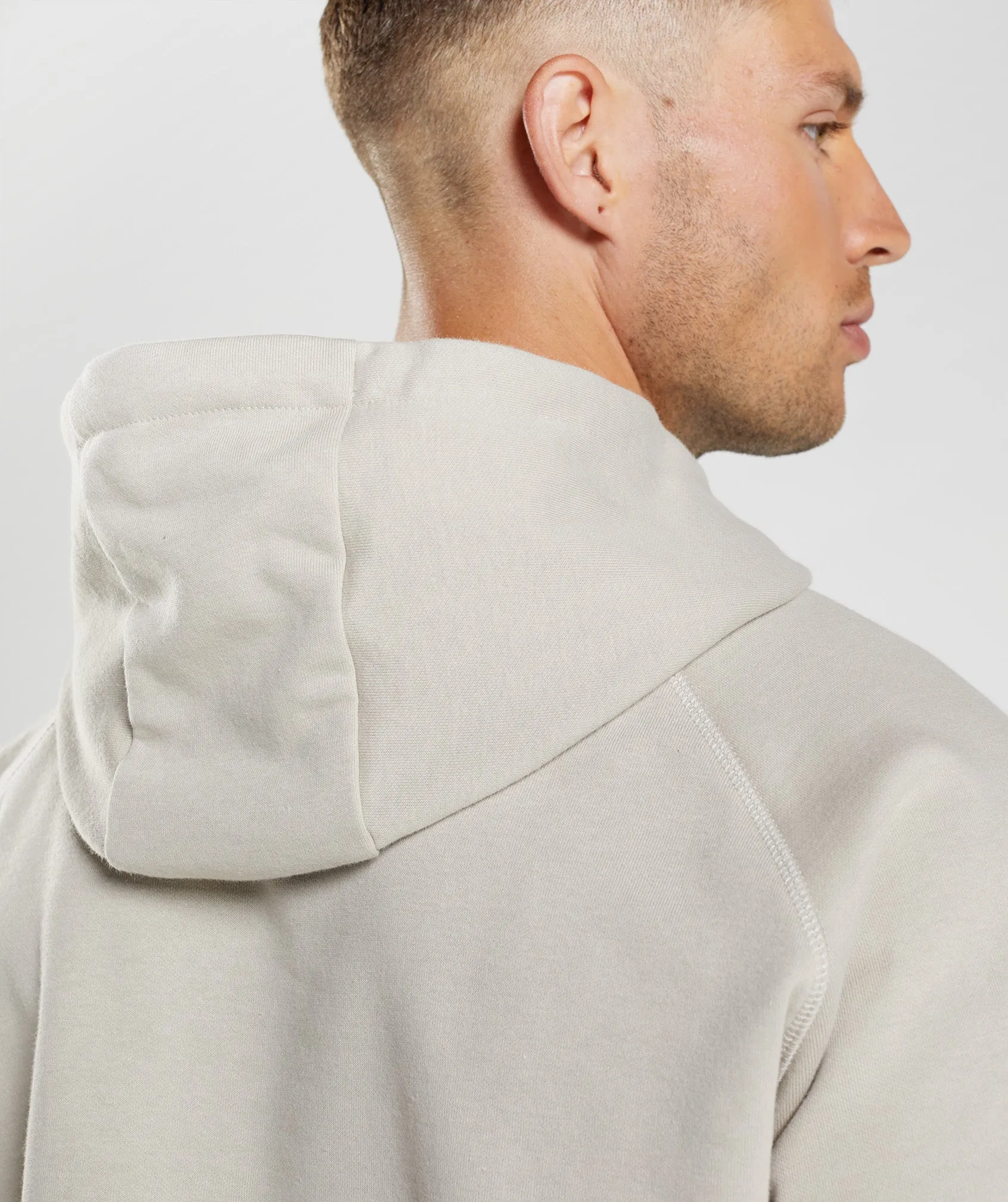 Gymshark Crest Hoodie - Pebble Grey sold by Gymshark product image thumbnail 2