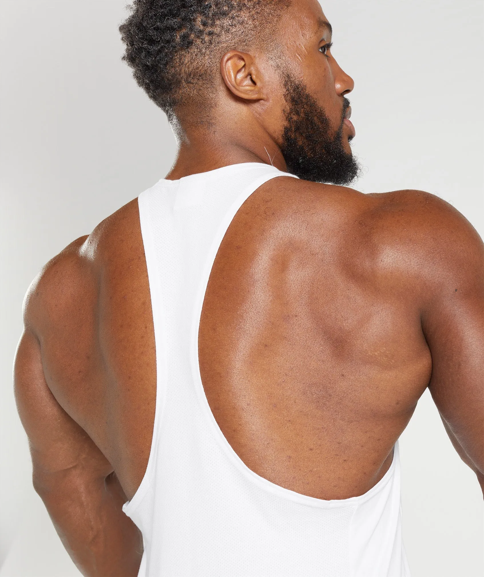 Gymshark React Stringer - White sold by Gymshark product image thumbnail 5