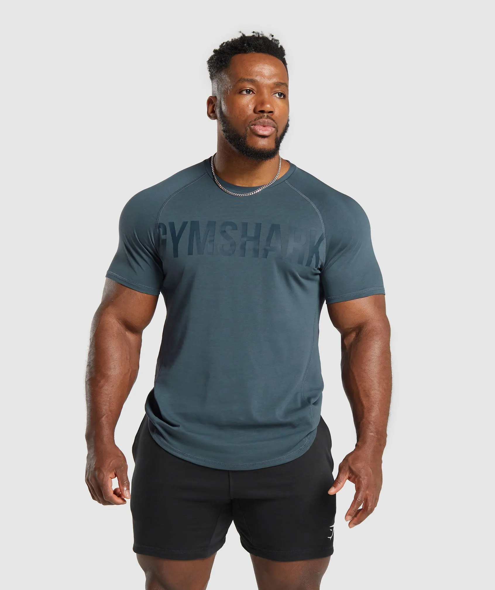 Gymshark Impact T-Shirt - Titanium Blue sold by Gymshark