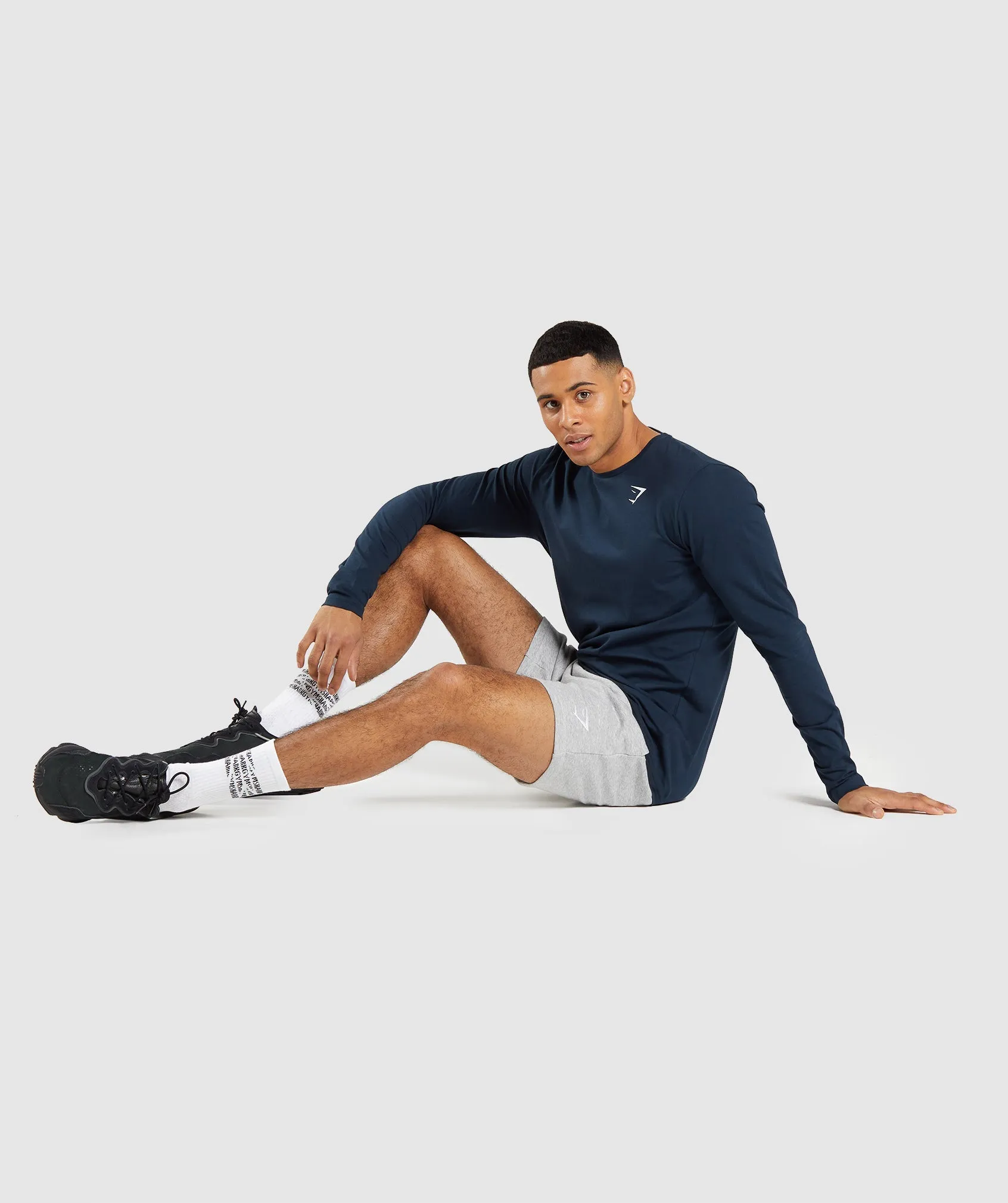 Gymshark Essential Long Sleeve T-Shirt - Navy sold by Gymshark product image thumbnail 4