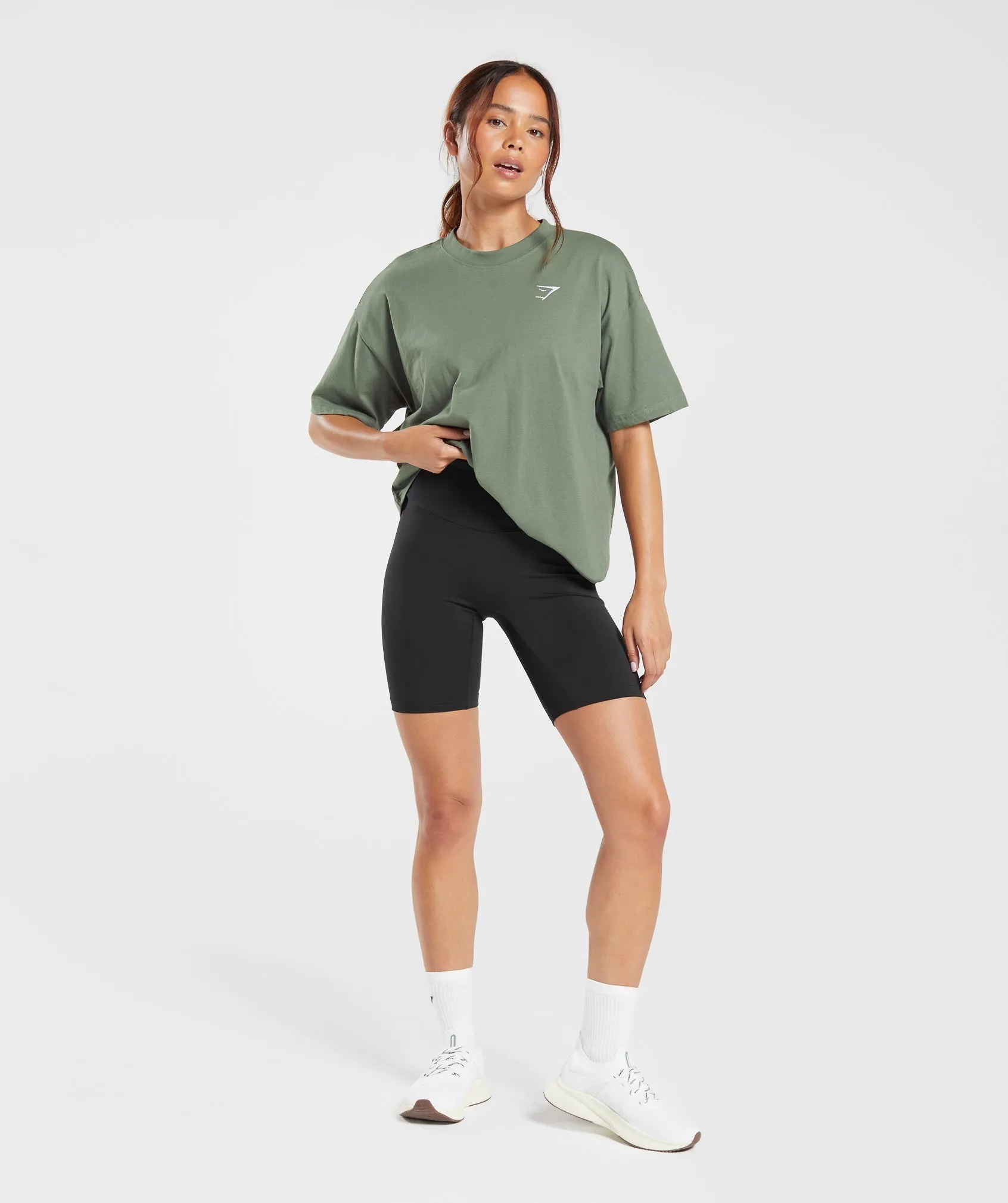 Gymshark Training Oversized T-Shirt - Dusk Green sold by Gymshark product image thumbnail 4