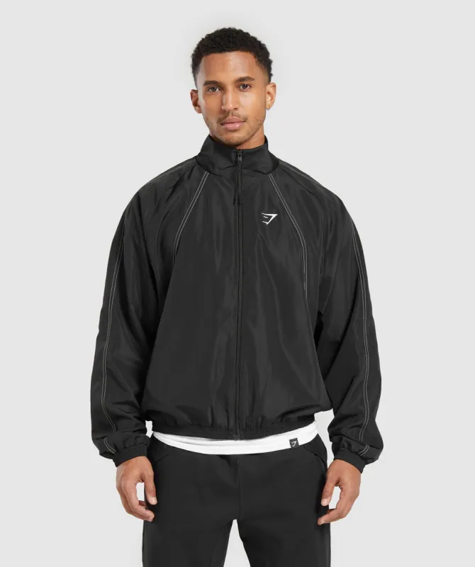 Gymshark Track Top - Black sold by Gymshark