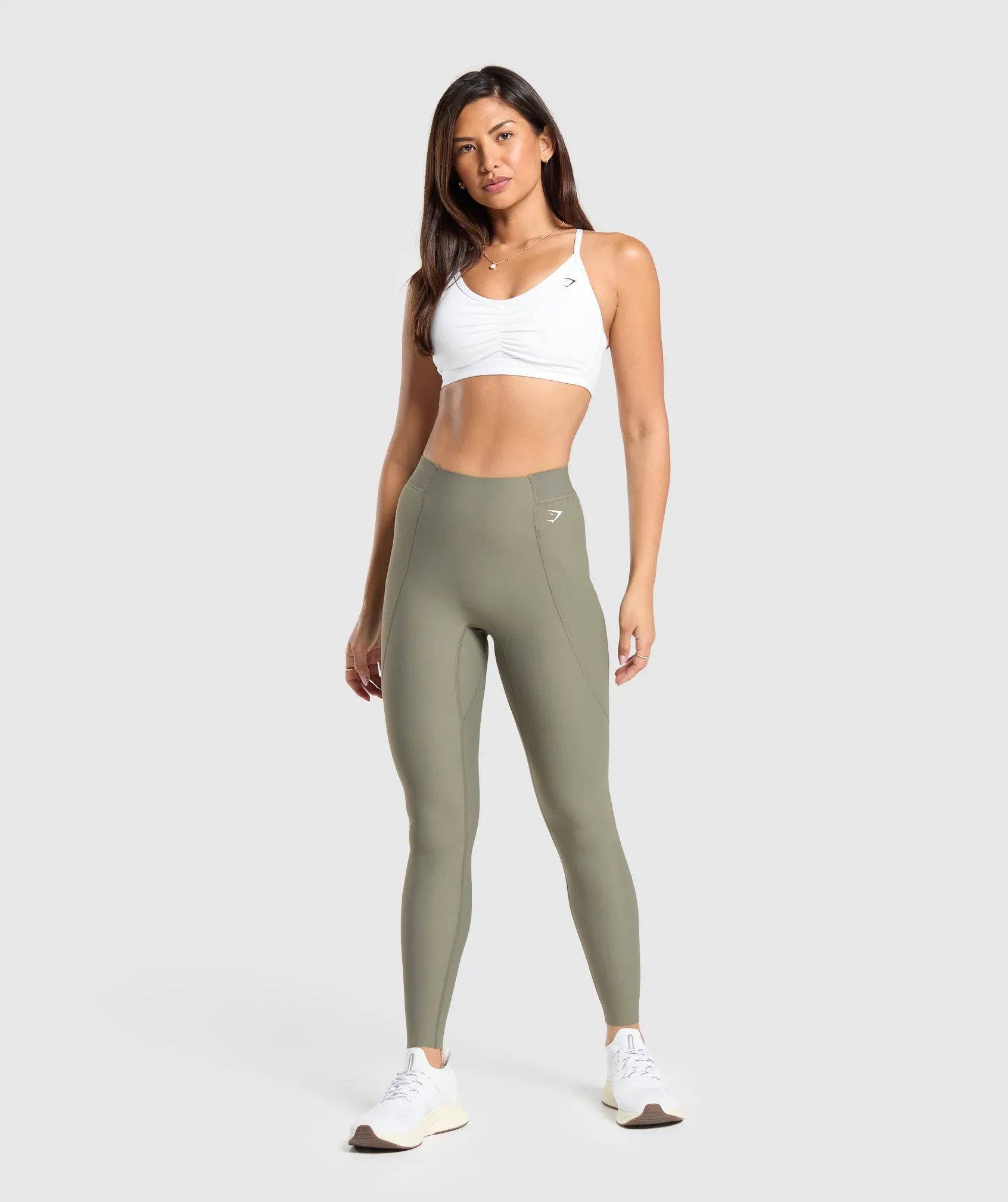 Gymshark Raw Cut Legging - Base Green sold by Gymshark product image thumbnail 4