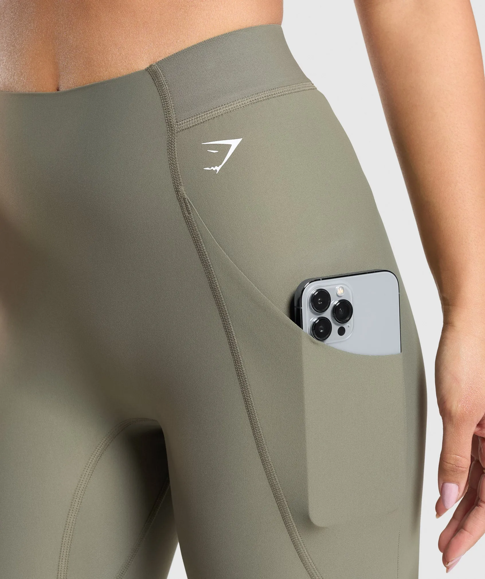Gymshark Raw Cut Legging - Base Green sold by Gymshark product image thumbnail 5