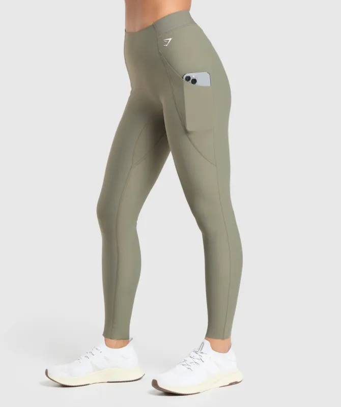Gymshark Raw Cut Legging - Base Green sold by Gymshark