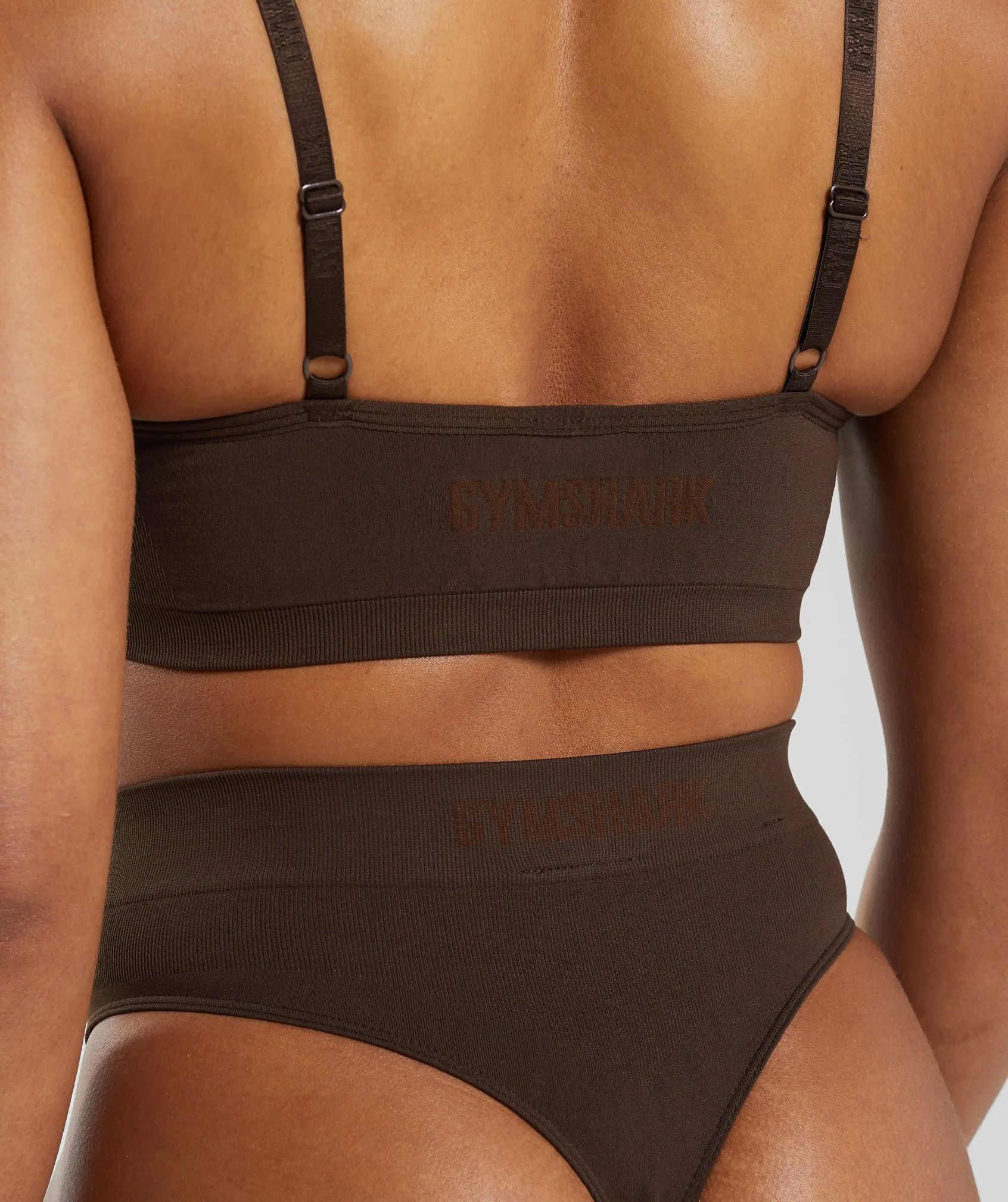 Gymshark Seamless High Waisted Thong - Archive Brown sold by Gymshark product image thumbnail 5