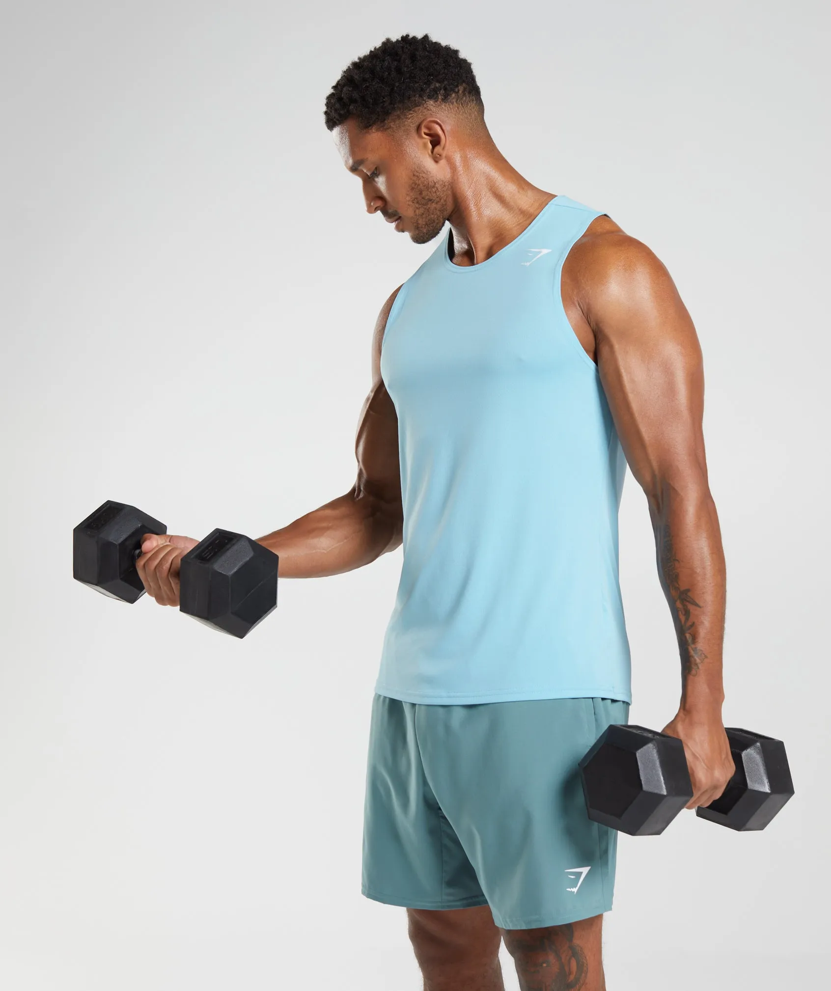 Gymshark Arrival Tank - Iceberg Blue sold by Gymshark product image thumbnail 4