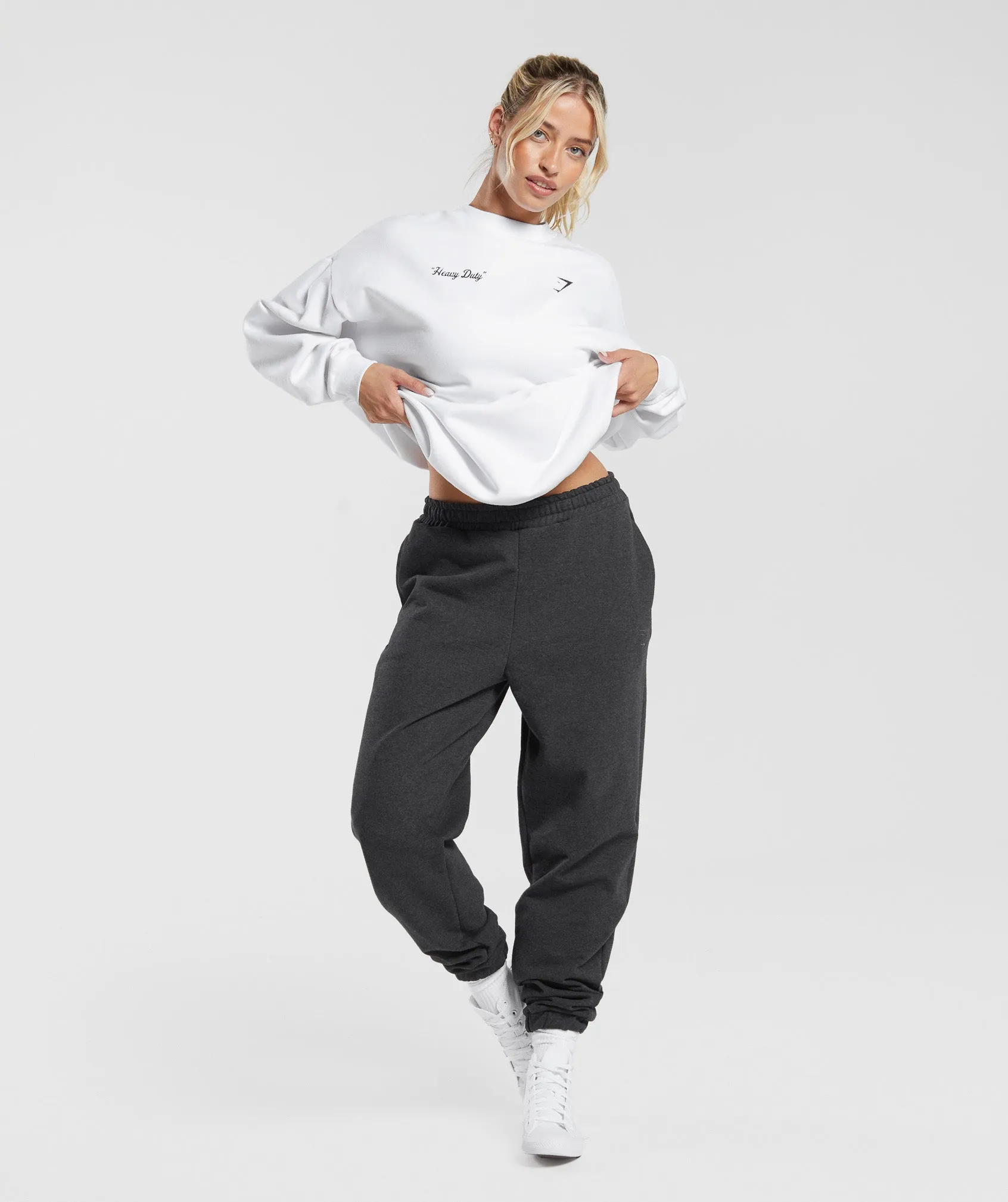 Gymshark Heavy Duty Oversized Sweatshirt - White sold by Gymshark product image thumbnail 3