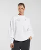 Gymshark Heavy Duty Oversized Sweatshirt - White sold by Gymshark