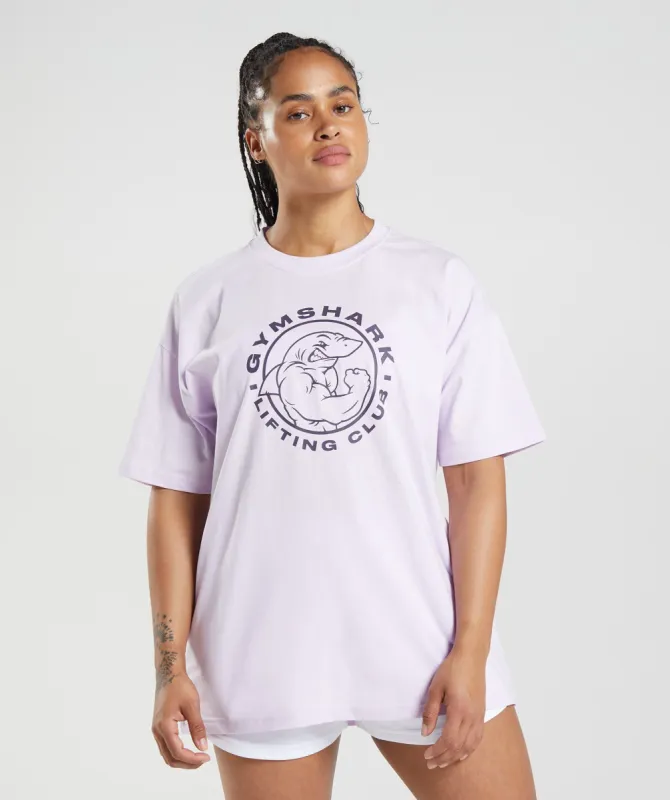 Gymshark Legacy Oversized T-Shirt - Faded Lilac sold by Gymshark