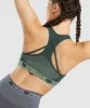 Gymshark Apex Seamless Sports Bra - Obsidian Green/Cucumber Green sold by Gymshark