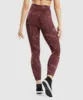 Gymshark Adapt Camo Seamless Leggings - Savanna | Cherry Brown sold by Gymshark