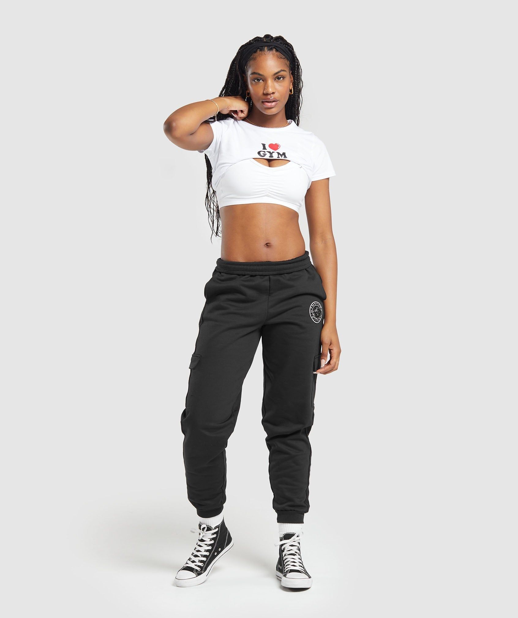 Gymshark I Heart Gym Baby T-Shirt - White sold by Gymshark product image thumbnail 4