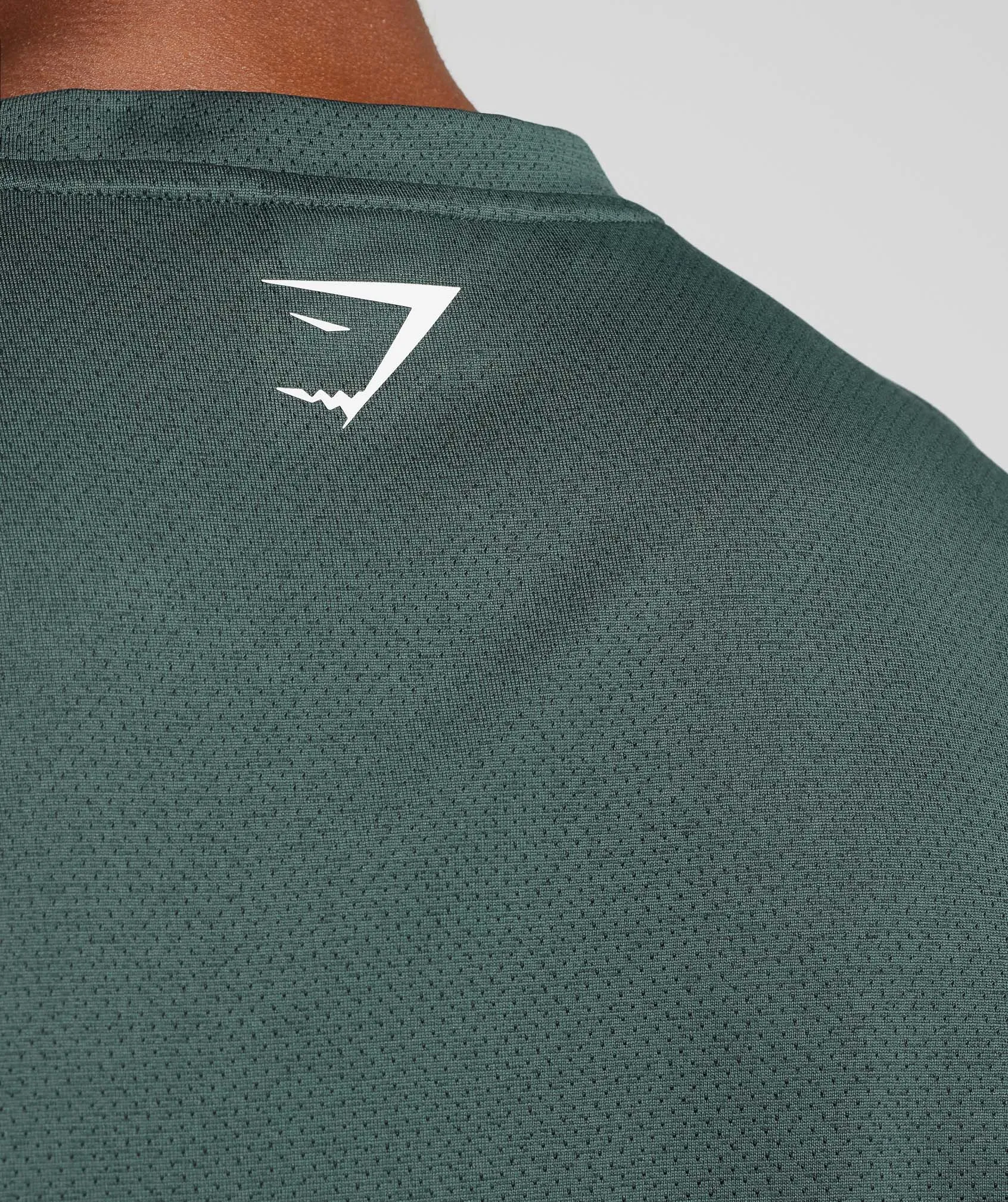 Gymshark Sport T-Shirt - Fog Green/Black Marl sold by Gymshark product image thumbnail 5