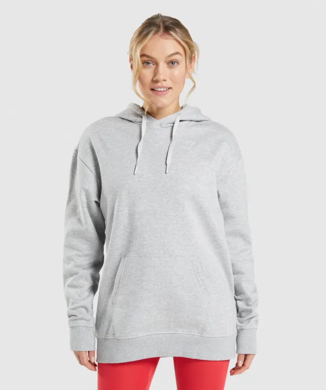 Gymshark Training Oversized Hoodie - Light Grey Marl sold by Gymshark