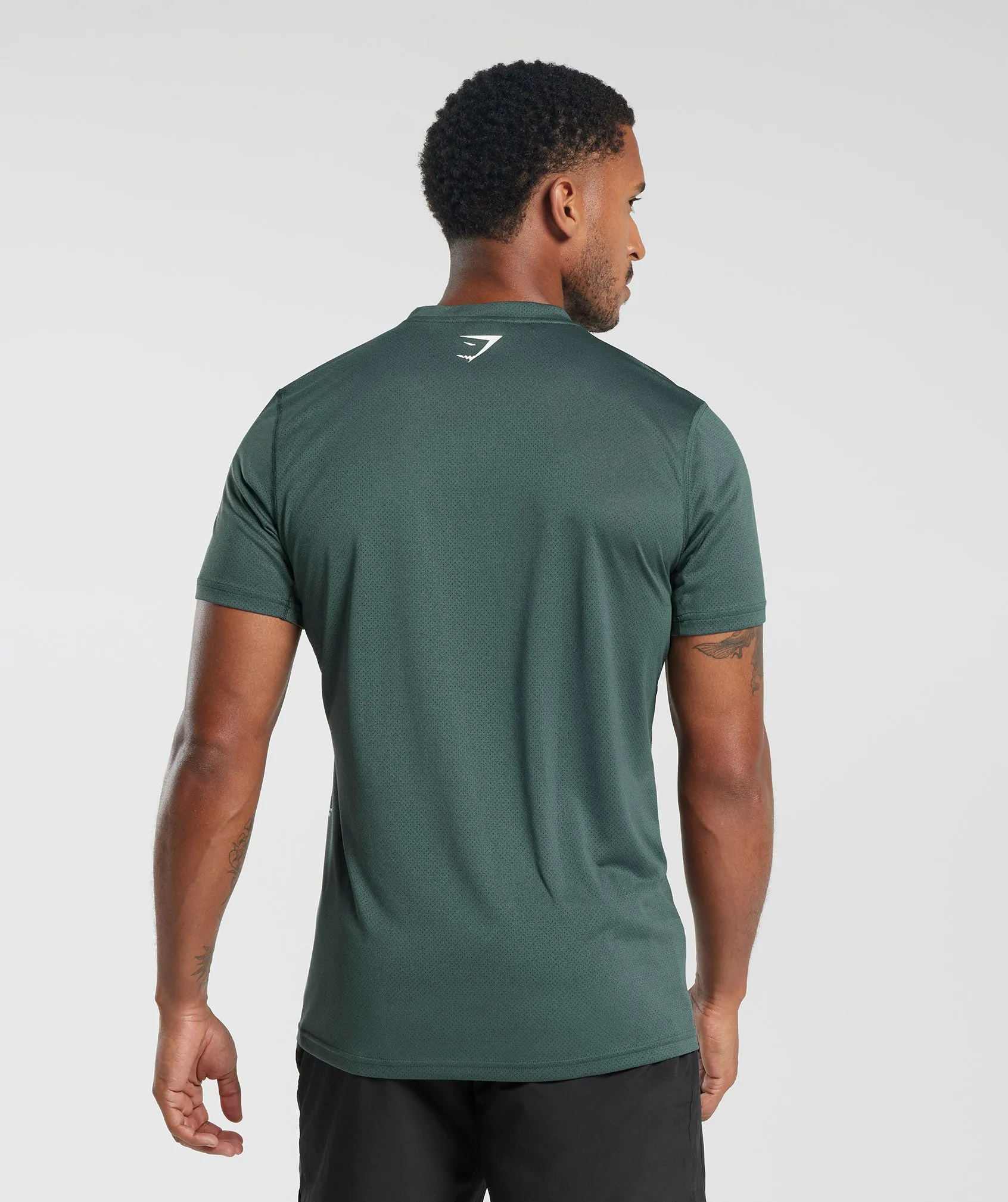 Gymshark Sport T-Shirt - Fog Green/Black Marl sold by Gymshark product image thumbnail 2