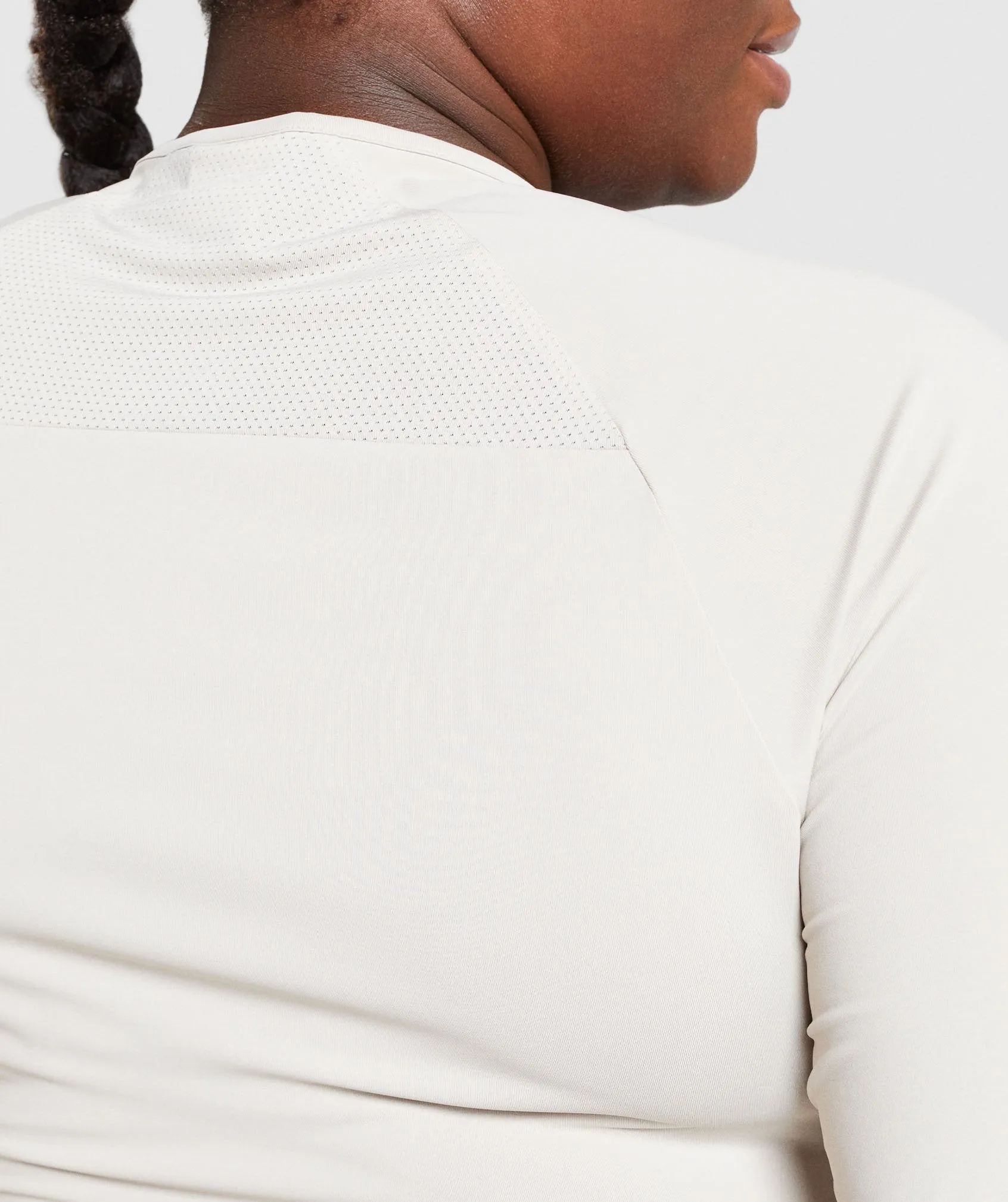 Gymshark Training Long Sleeve Crop Top - Grey sold by Gymshark product image thumbnail 5