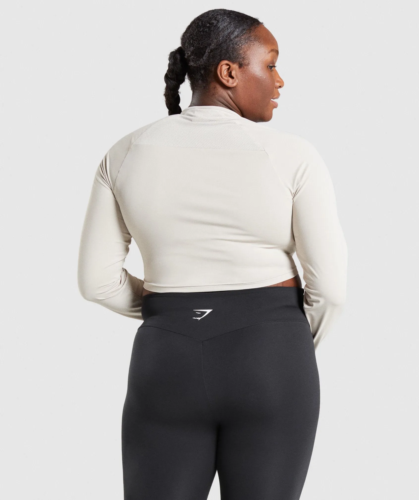 Gymshark Training Long Sleeve Crop Top - Grey sold by Gymshark product image thumbnail 2