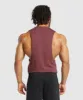 Gymshark React Drop Arm Tank - Burgundy Brown sold by Gymshark