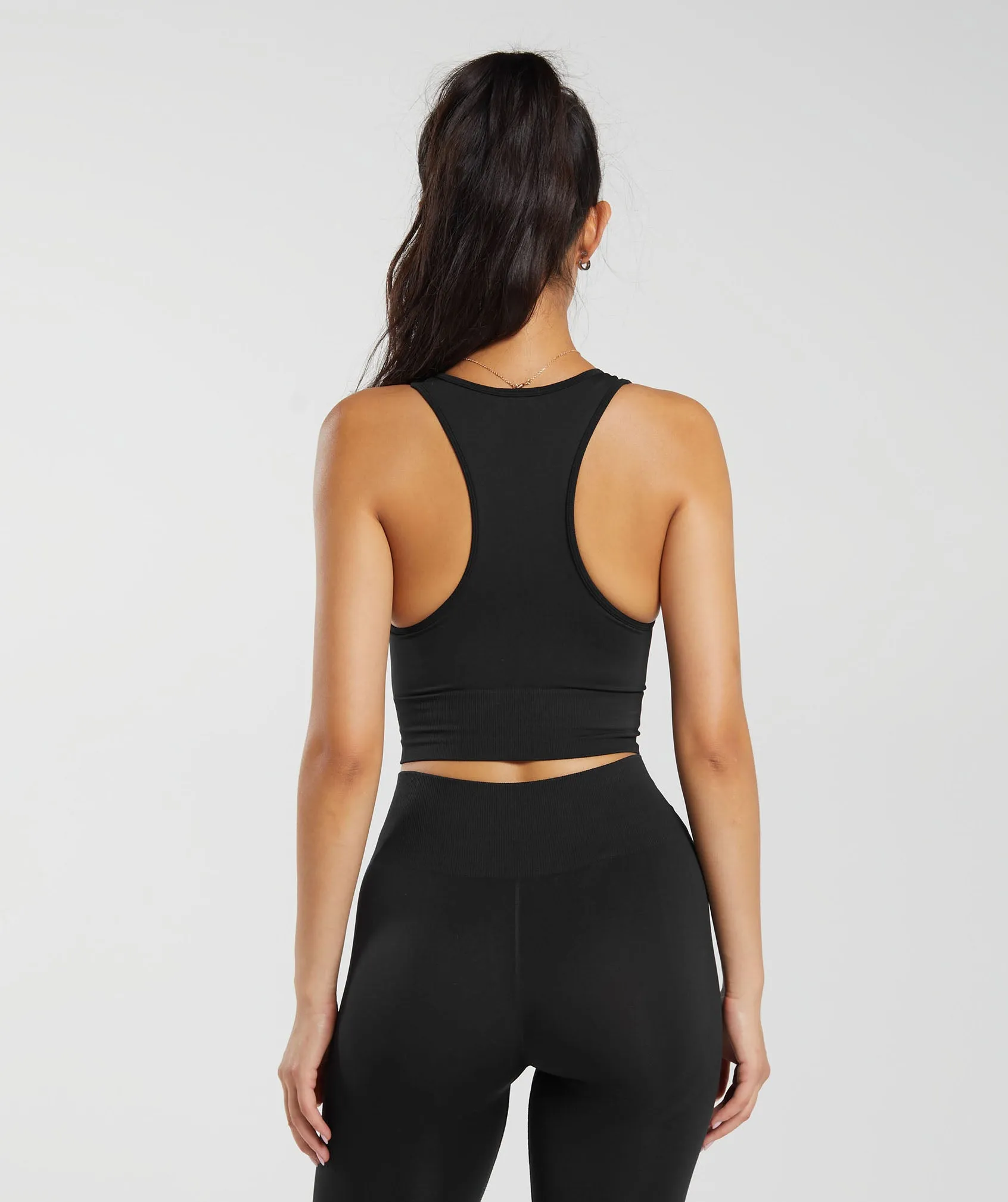 Gymshark Everyday Seamless Crop Tank - Black sold by Gymshark product image thumbnail 2