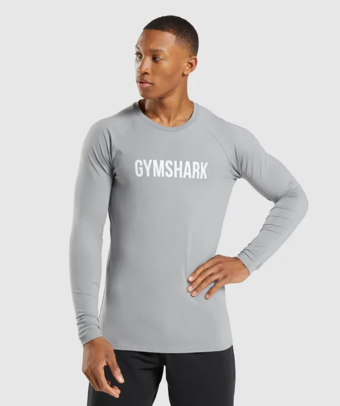 Gymshark Apollo Long Sleeve T-Shirt - Smokey Grey sold by Gymshark