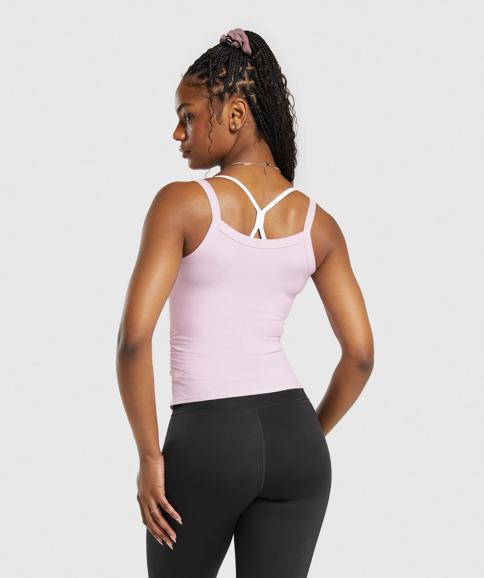 Gymshark Elevate Ruched Tank - Lemonade Pink sold by Gymshark product image thumbnail 2