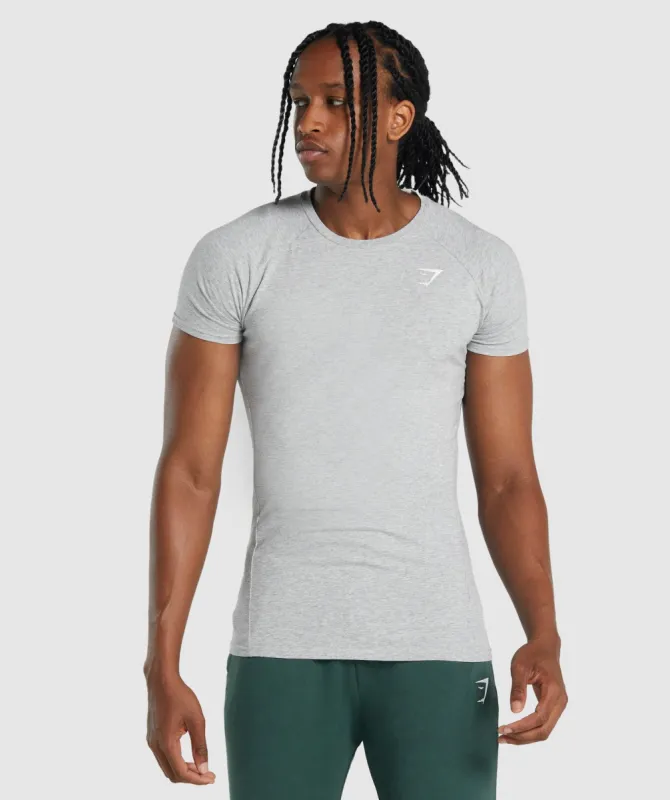 Gymshark Critical 2.0 T-Shirt - Light Grey Marl sold by Gymshark