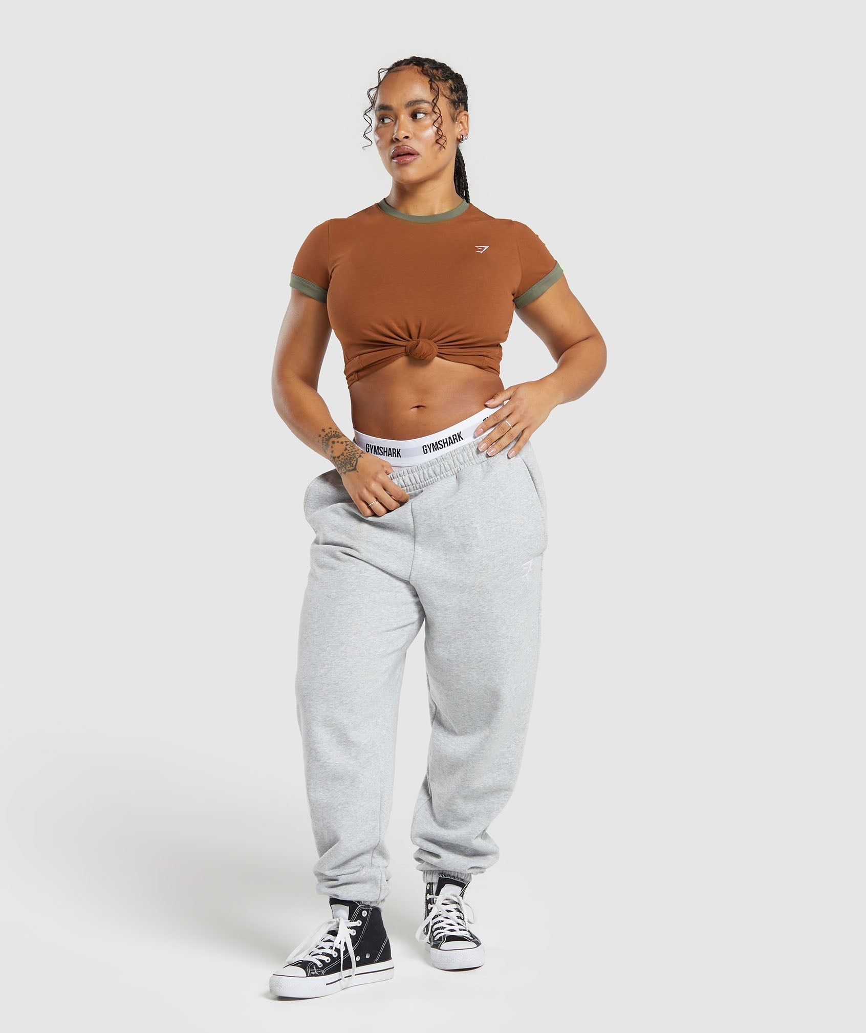 Gymshark Lifting Baby T-Shirt - Copper Brown/Camo Brown sold by Gymshark product image thumbnail 4