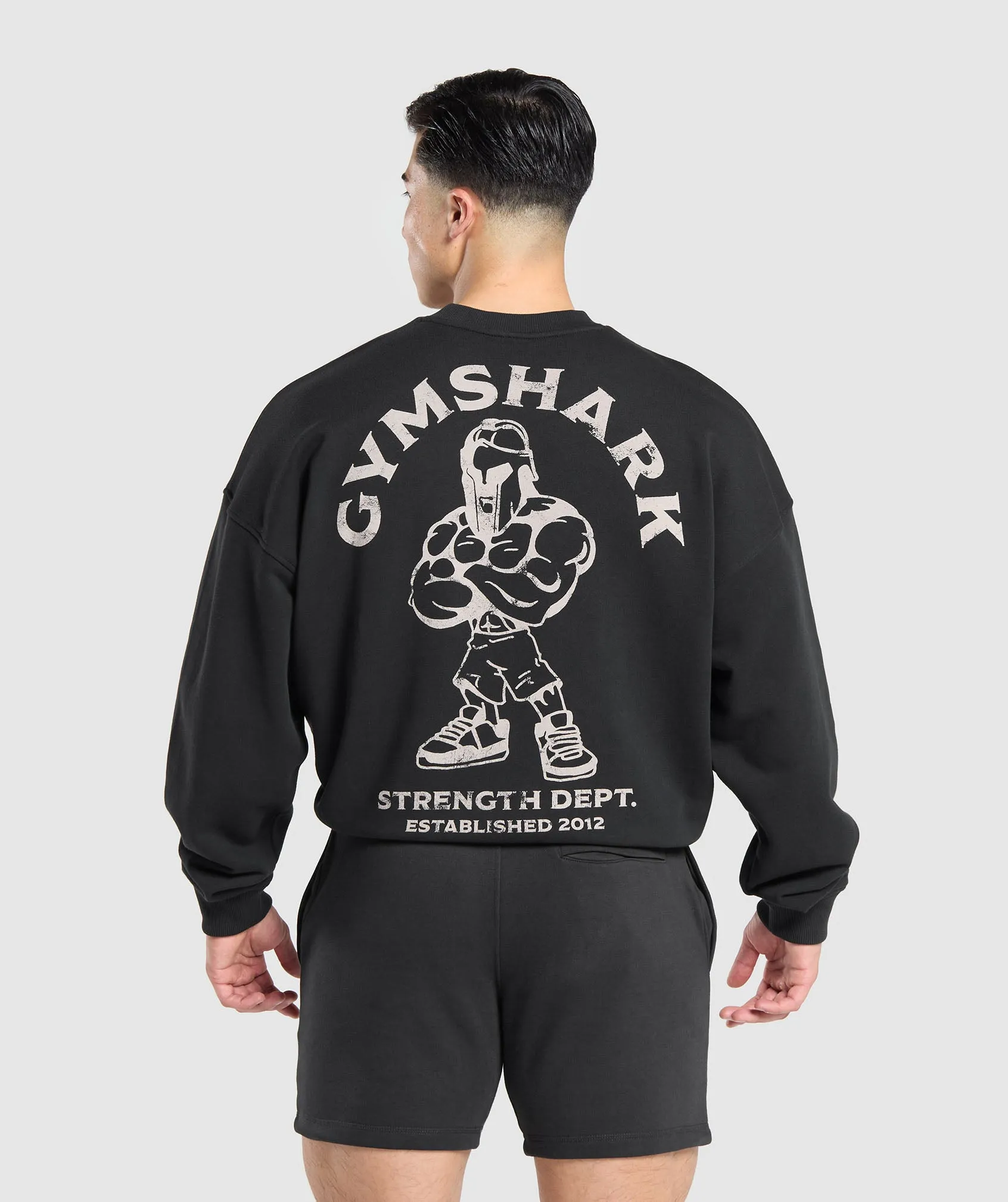 Gymshark Spartan Crew - Black sold by Gymshark