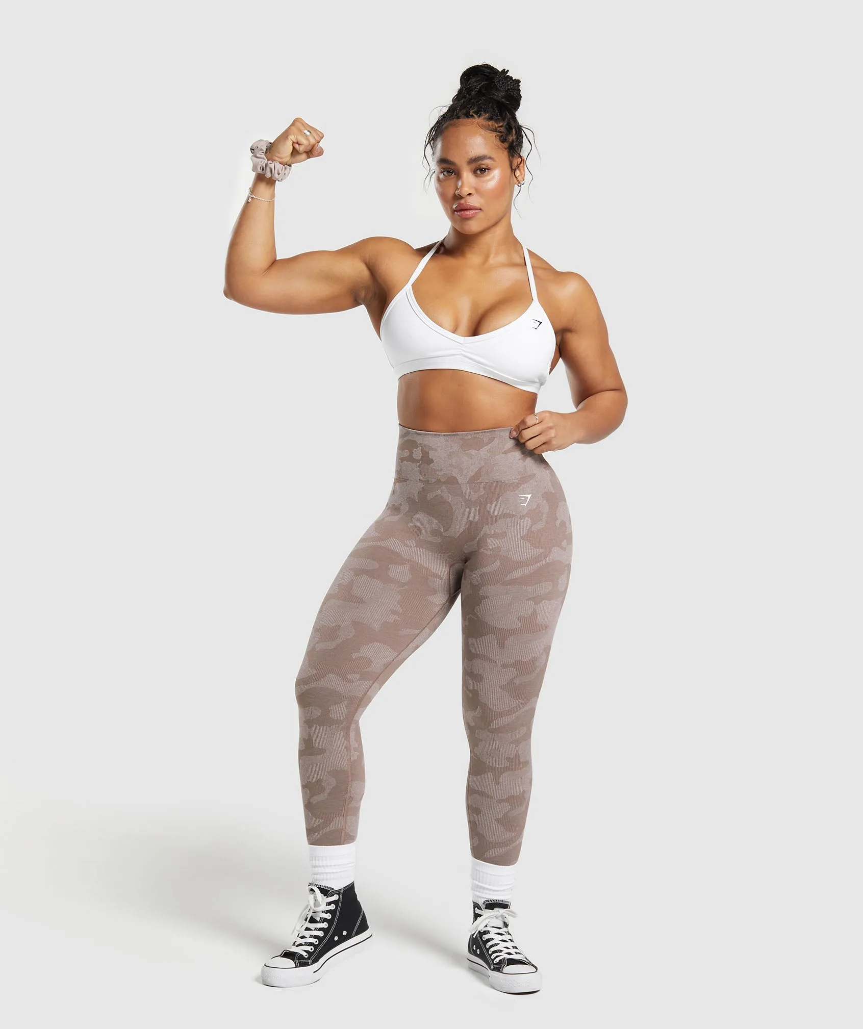 Gymshark Adapt Camo Seamless Leggings - Mocha Mauve/Stone Pink sold by Gymshark product image thumbnail 4