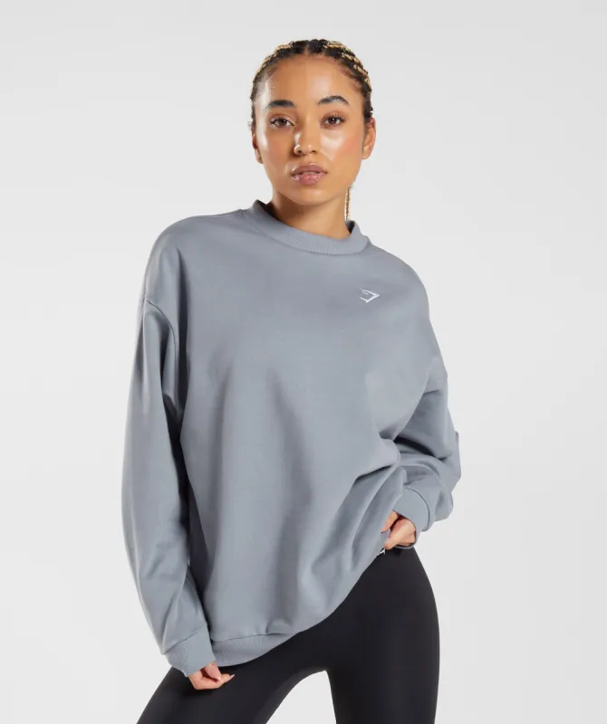 Gymshark Training Oversized Sweatshirt - Drift Grey sold by Gymshark