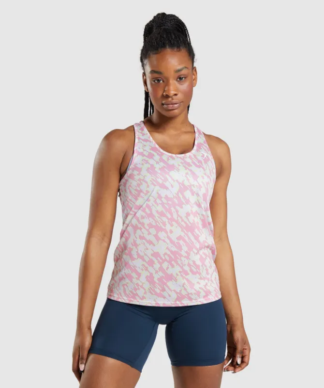 Gymshark Training Tank - Pink Print sold by Gymshark