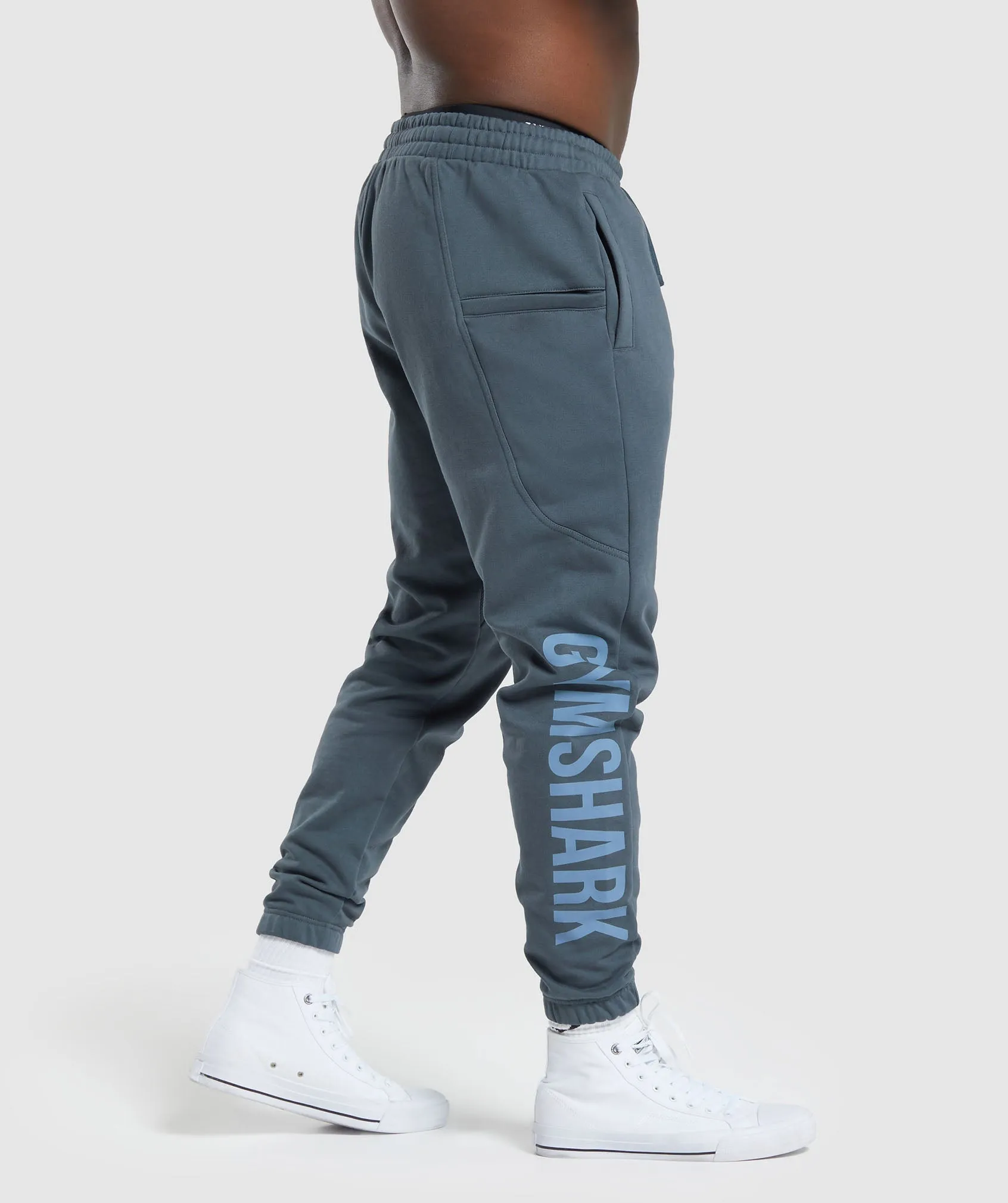 Gymshark Power Joggers - Titanium Blue sold by Gymshark