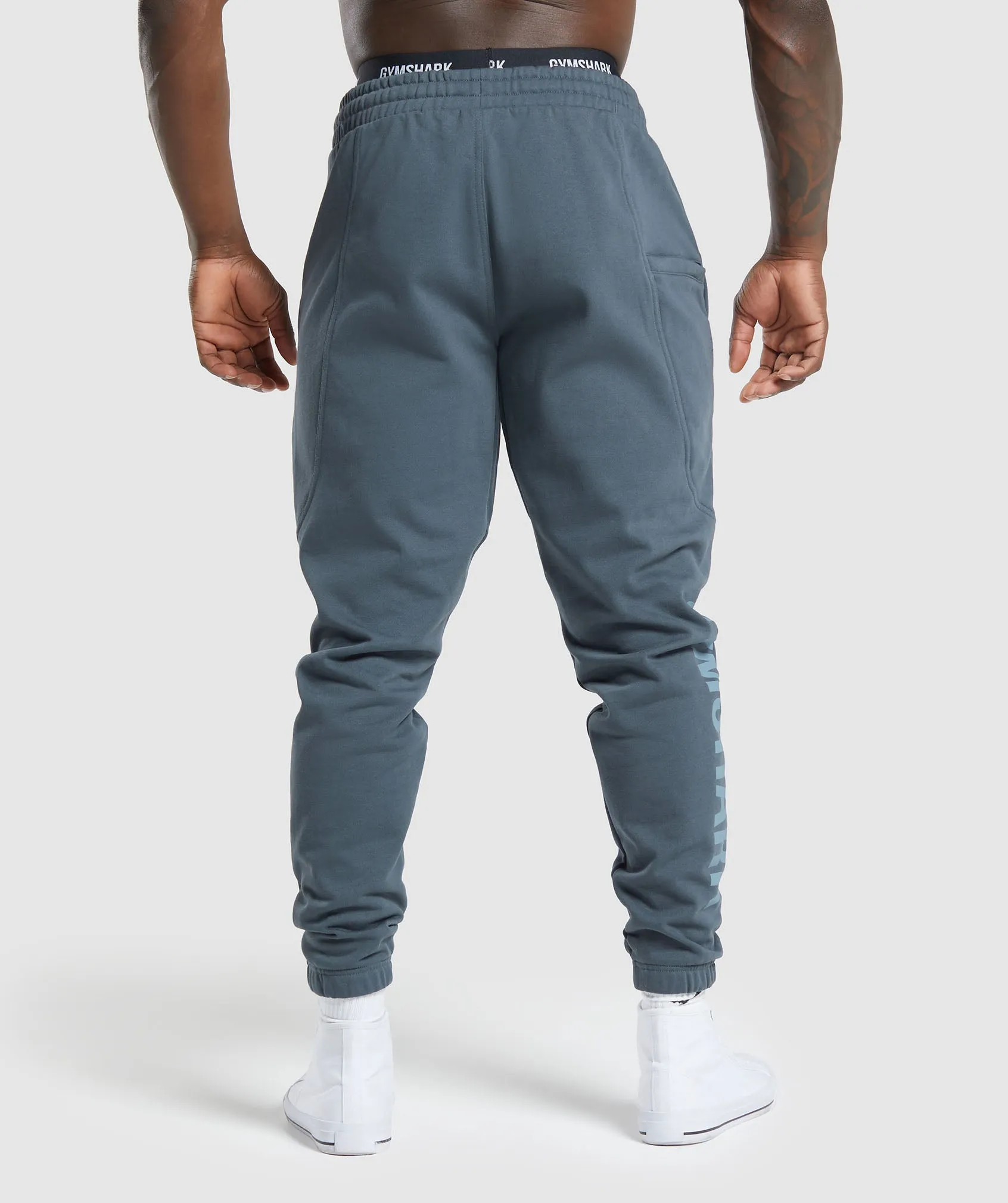 Gymshark Power Joggers - Titanium Blue sold by Gymshark product image thumbnail 3