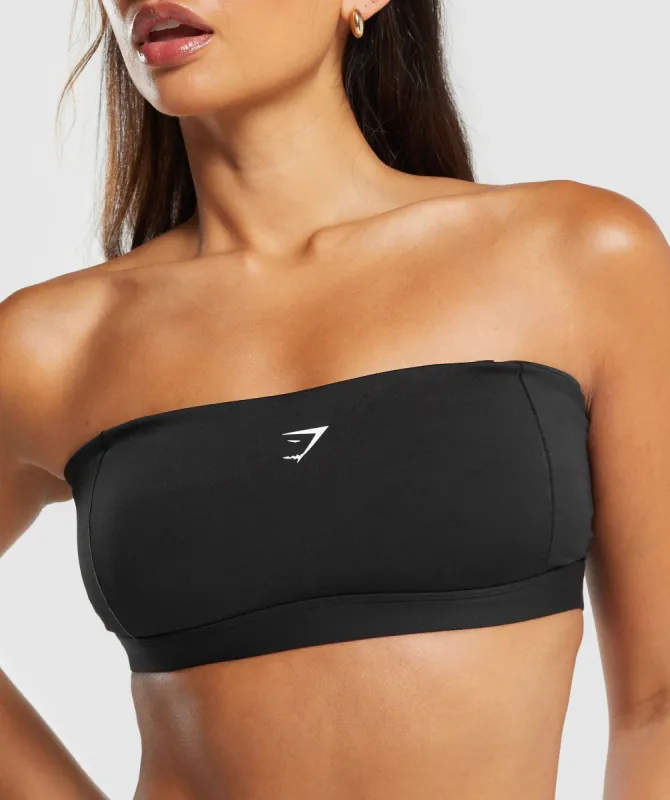 Gymshark Multi Way Strap Bandeau Bra - Black sold by Gymshark