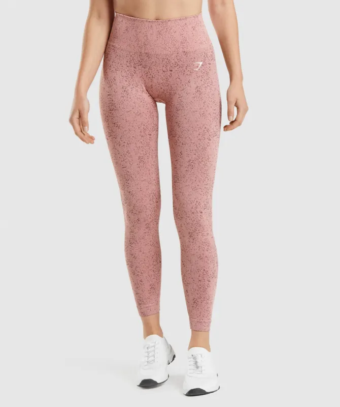 Gymshark Adapt Fleck Seamless Leggings - Mineral | Paige Pink sold by Gymshark