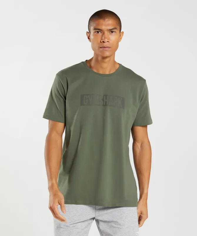 Gymshark Block T-Shirt - Core Olive sold by Gymshark