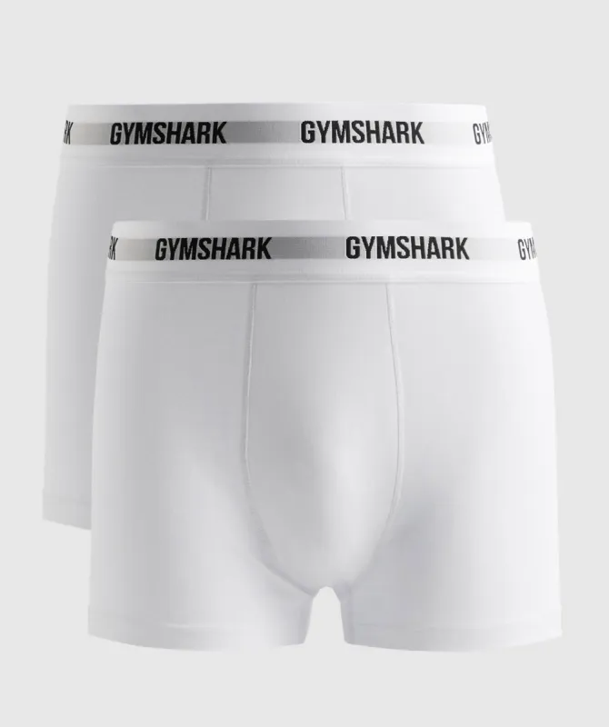 Gymshark Boxers 2pk - White sold by Gymshark