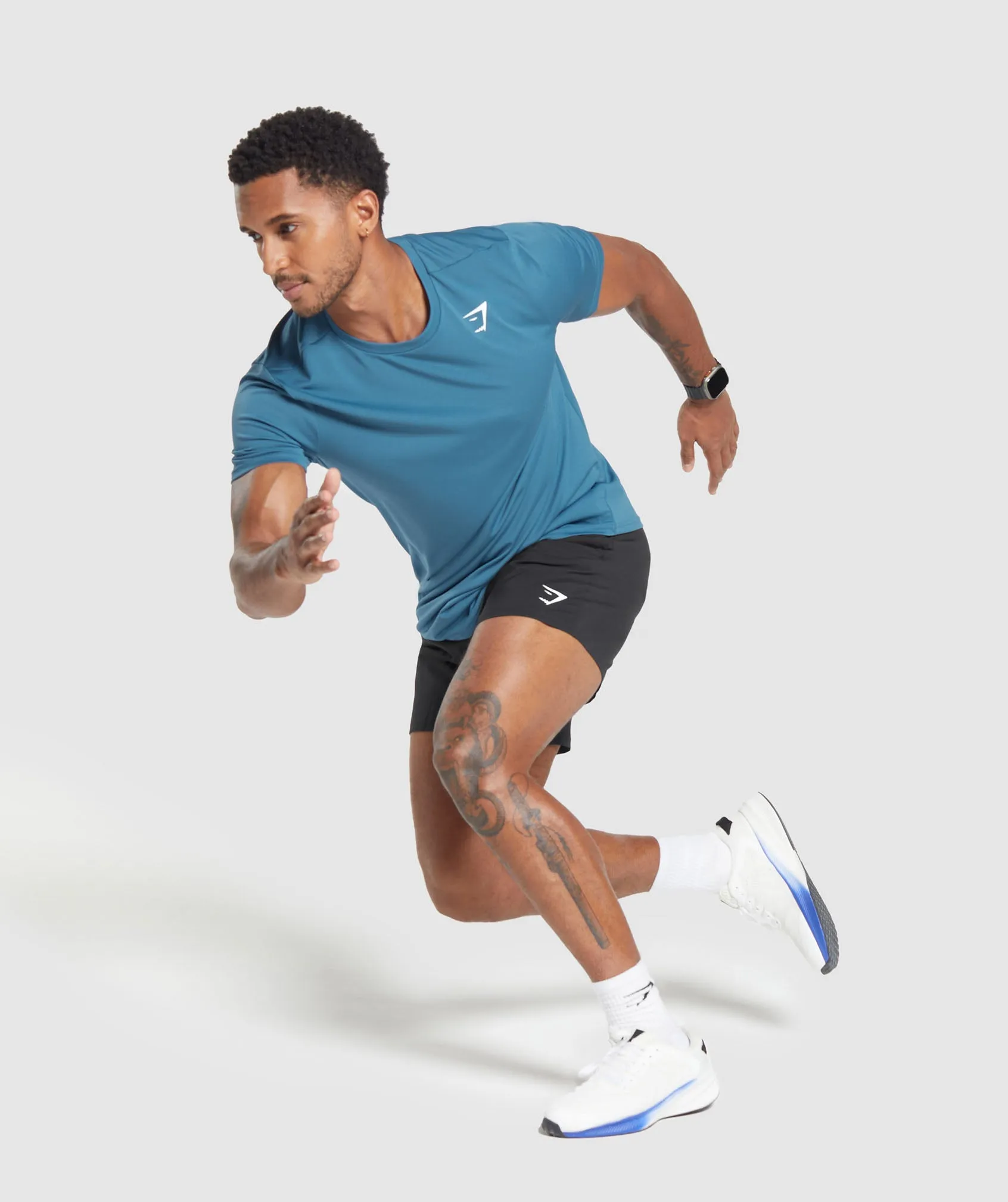 Gymshark Arrival T-Shirt (Reg Fit) - Utility Blue sold by Gymshark product image thumbnail 4
