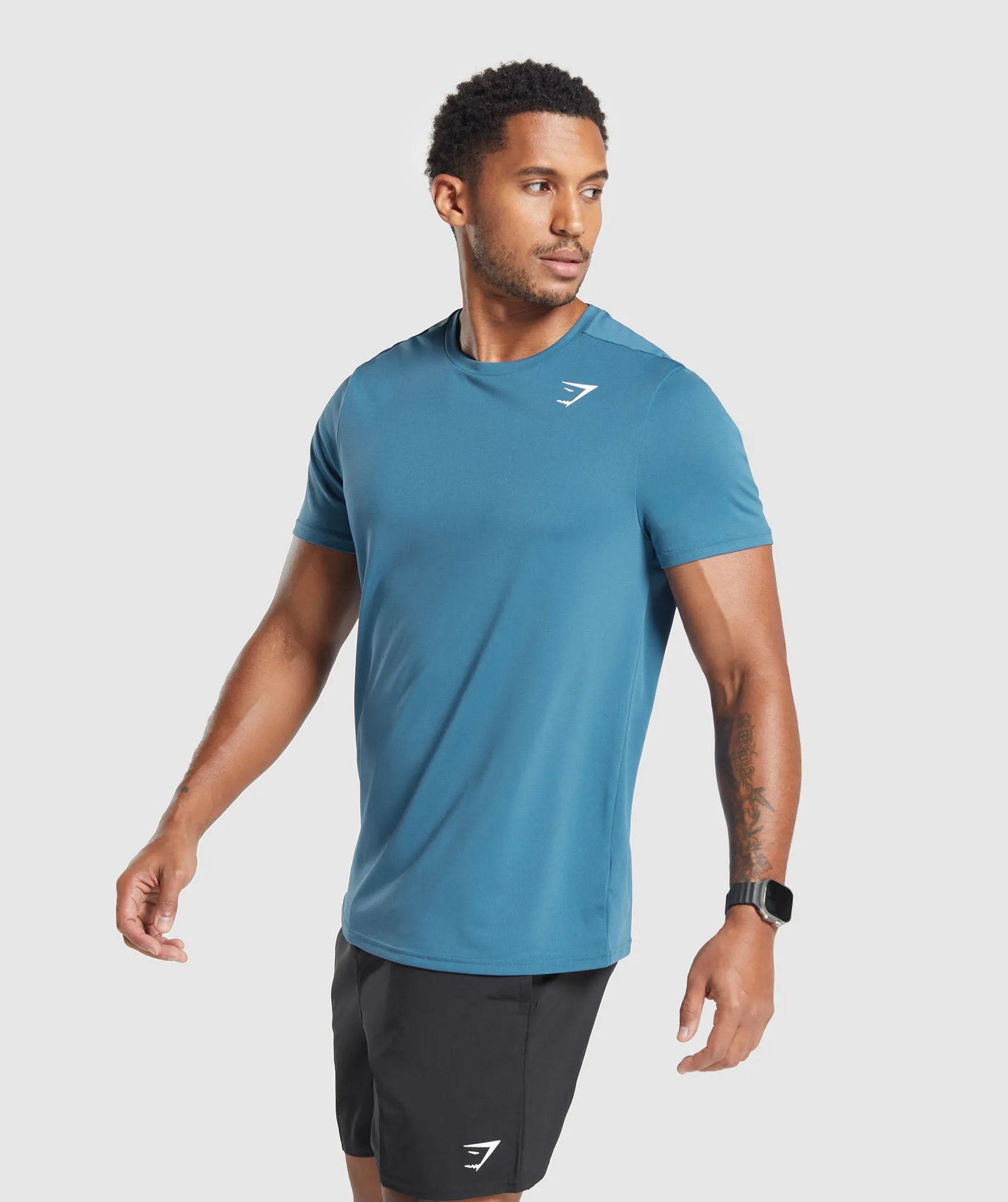 Gymshark Arrival T-Shirt (Reg Fit) - Utility Blue sold by Gymshark product image thumbnail 3