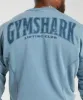 Gymshark Heritage Washed Crew - Faded Blue sold by Gymshark