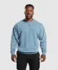 Gymshark Heritage Washed Crew - Faded Blue sold by Gymshark