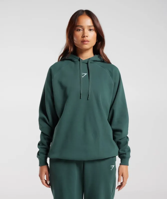 Gymshark Training Oversized Fleece Hoodie - Fog Green sold by Gymshark
