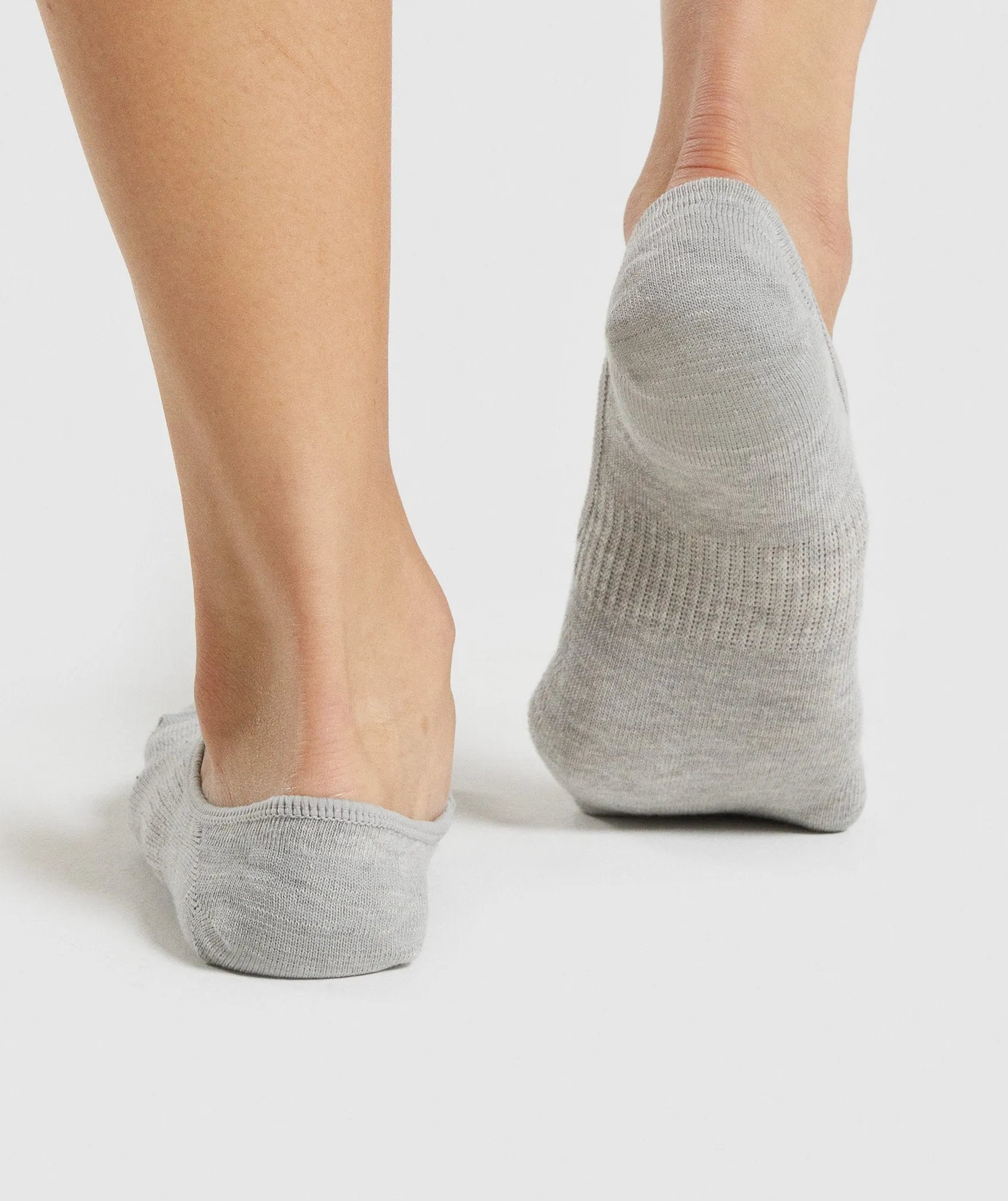 Gymshark No Show Socks 3pk - White/Light Grey Marl/Black sold by Gymshark product image thumbnail 5