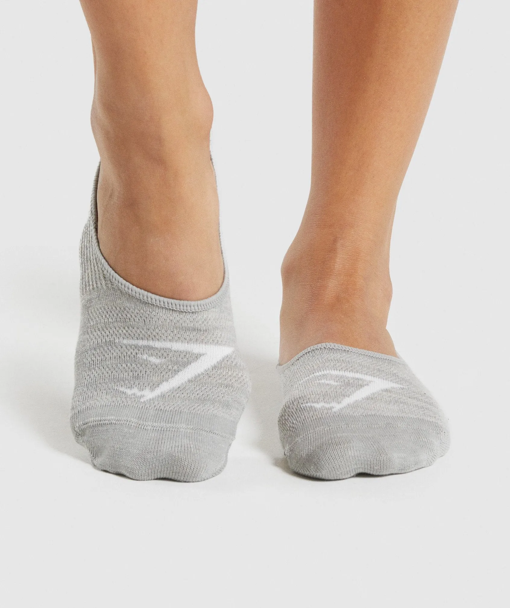 Gymshark No Show Socks 3pk - White/Light Grey Marl/Black sold by Gymshark product image thumbnail 3