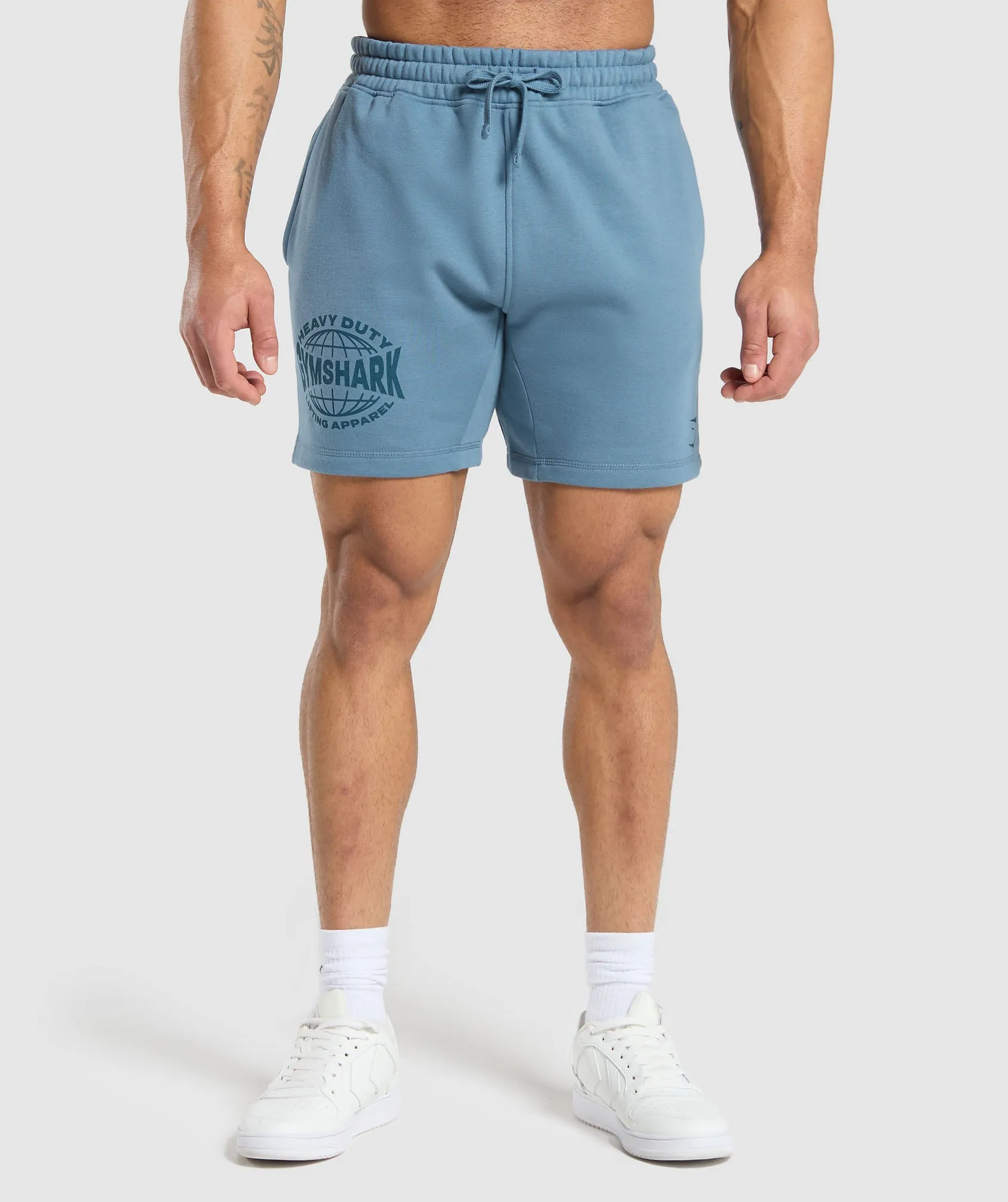 Gymshark Heavy Duty Apparel 7" Shorts - Faded Blue sold by Gymshark